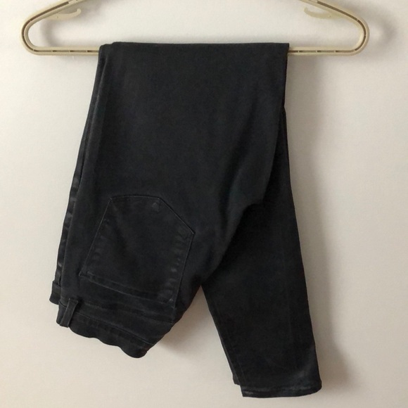 JBRAND Maria Coated Galactic Black 
High Rise Stretch Skinny Jeans - Picture 1 of 9